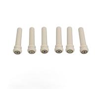 Bone Bridge Pins per Chitarra, 6 Pezzi con Incastro a Punto, Ponticelli Sostitutivi Standard 1T - Aumentano Timbro e Volume, Facili da Installare, Materiale Durevole per