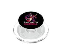 Bone Chillin' Churchill lupo mannaro suonare la chitarra inglese Alt PopSockets PopGrip per MagSafe