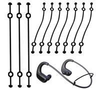Bone Conduction Headphones Strap, 10 Pcs Silicone Anti-Slip Retainer | Bone Conduction Headphones Strap, 10 Pcs Silicone Retainer Band, Non Slip Securing Holder, Sports Running Fitness Gear