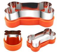 Bone Dog Treat Cookie Cutters | 3-size Food-grade Rustproof Dishwasher-safe
