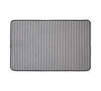 Bone Dry av2023-DII-bone Dry Striped Pet Cage Mat xx-a7d53f18 Tappetino per Gabbia per Animali, Poliestere, Grigio, 114 x 76 x 5 cm (L x W x H)