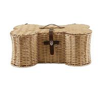 Bone Dry Cestino giocattolo, polipropilene, vimini di plastica beige, grande, 24x15x9\