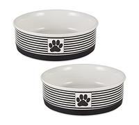Bone Dry, Paw & Patch 5742 - Set di 2 animali domestici, in ceramica, 7,5 x 2,4 cm, colore: Nero