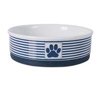 Bone Dry Paw & Patch - Ciotola Grande in Ceramica per Animali Domestici, 19 x 6 cm, Colore: Blu Nautico