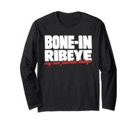 Bone in Ribeye Le Mie Due Cose preferite Steak Meme Maglia a Manica
