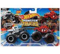 BONE SHAKER vs SKLESAURUS Demolition Doubles Monster Trucks Hot Wheels 1:64