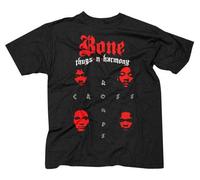 BONE Thugs N Harmony Croce Roads Musica Hip Hop Adulto Nero Uomo Maglietta BTH02