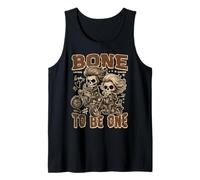 Bone To Be 1 Scheletro Biker Coppia Divertente Riders Love Canotta