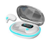 Bone Transmission Headphones - Wireless Earbuds, 11.5x5cm Sleep Earphones for Side Resting, Clear Calls with Charging Case, Portable Devices, Sound Equipment for Backpacking Hiking and Daily Commute