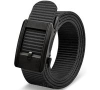 Boneke Cintura Uomo Senza Fori con Fibbia a Scatto - Cinghia Tattica Nylon 3,5 cm Regolazione Millimetrica, per Golf e Affari e tempo libero