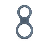 Boners Classic - anello pene e testicoli - silicone grigio