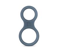 Boners Classic - anello pene e testicoli - silicone grigio