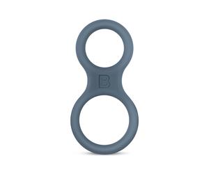 Boners Classic - anello pene e testicoli - silicone grigio