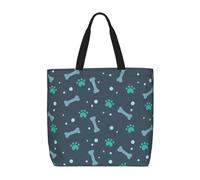 Bones And Dog Claws Borsa A Spalla Pieghevole Borsa Spesa Riutilizzabile Shopper Bag Per Donna Lavoro Viaggi