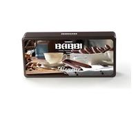 Bonette Nocciola Piccoli Piaceri Babbi, 18 Lingue di Cioccolato Fondente con Ripieno alla Nocciola, in Elegante Latta da 180g, Senza Glutine, Idea Regalo Golosa