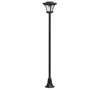 Bonetti 210660 Lanterna Solare LED 1 Luce Nera da Esterno 180 cm