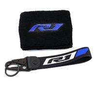 BONFUN Moto Pompa Coperchio Olio per Ya&maha R1 YZF-R1 YZF R1M Moto Serbatoio Freno Anteriore Calzino Fluido Copertura del Serbatoio Dell'olio Guaina Maniche e Portachiavi Portachiavi