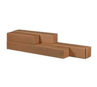 Bong Packaging - 222115310 - Scatola a tubo Square Box - chiusura a nastro - 10,5 x 10,5 x 87 cm - cartone microonda - avana - Bong Packaging - conf.10 pezzi - 97841 - Conf. da 1 Pz. - 222115310