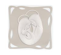 Bongelli Preziosi Capezzale con Sacra Famiglia piccolo 40x45 Marmorino Noccio