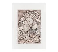 Bongelli Preziosi Capezzale moderno con Sacra Famiglia 30x40 Legno,Marmorino