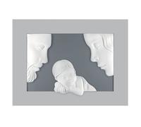 Bongelli Preziosi Capezzale moderno figura della sacra famiglia in marmorino e c