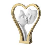 BONGELLI PREZIOSI Figura Coppia Cuore Alta Visi 18cm Oro