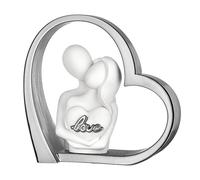 BONGELLI PREZIOSI Figura Coppia Cuore Love 14x14cm Argento