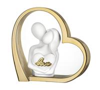 BONGELLI PREZIOSI Figura Coppia Cuore Love 14x14cm Oro