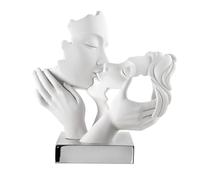 BONGELLI PREZIOSI Figura Statua Moderna Coppia Mani Face 25x23cm Base Argento Ma
