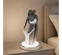 Bongelli Preziosi Lampada da comodino LED con scultura di famiglia a tre persone