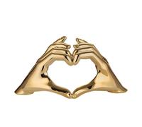 BONGELLI PREZIOSI Mani Cuore 14x8cm Oro Senza Base Marmorino