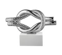 BONGELLI PREZIOSI Nodo Mare Base Bianca Argento 15x12cm Marmorino