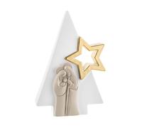 BONGELLI PREZIOSI Presepe Natività Famiglia Stella 28cm Bianco Nocciola Decorazi