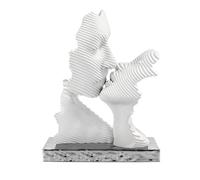 BONGELLI PREZIOSI Scultura Bacio Stilizzata 15x16cm Base Argento