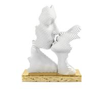BONGELLI PREZIOSI Scultura Bacio Stilizzata 15x16cm Base Oro