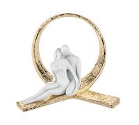 BONGELLI PREZIOSI Scultura da Tavolo con Innamorati Oro 15cm Marmorino