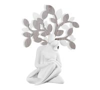 BONGELLI PREZIOSI Scultura Figura Innamorati Albero della Vita 32x24cm Marmorino