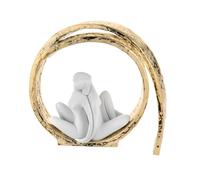 BONGELLI PREZIOSI Statua Figura Coppia Vortice Innamorati 30cm Oro