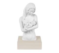 BONGELLI PREZIOSI Statua Figura Madre c/Bambino Nocciola 15cm Marmorino