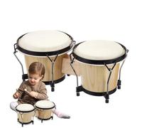 Bonghi per Bambini in Legno Tamburo Educativo a Percussione in Legno per | Strumento Musicale a Percussione Educativo Per Bambini, Adolescenti e Persone della Terza Età