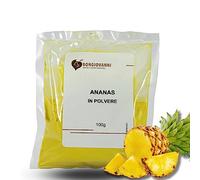 BONGIOVANNI FARINE E BONTA' NATURALI Ananas in Polvere, 100% Ananas, Ideale per Frullati, Gelati e Cocktail Confezione da 100 gr