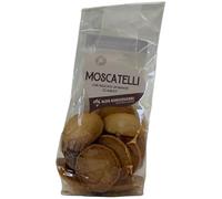 BONGIOVANNI FARINE E BONTA' NATURALI Biscotti Moscatelli Nocciole con Spumante Moscato Ciabot | Biscotti senza Glutine | Confezione da 150 gr.