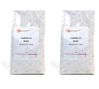 BONGIOVANNI FARINE E BONTA' NATURALI Farina di Riso per Prodotti da Forno Dolci e Salati, Senza Glutine - Formato da 1 kg (Confezione da 2)