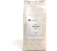 BONGIOVANNI Farine e Bontà Naturali Farina Manitoba Tipo 0 Bio per Pasticceria Lievitata 1 kg - Gusto Neutro e Ricco di Struttura