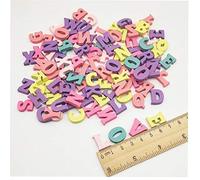 Bongles I Numeri del Partito Word DIY Lettere di Legno Handmade del Mestiere 100pcs Ahome Lphabet Decorazioni Multi-Color