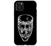 Bongo Drum Sketch Bongo Batterista Custodia per iPhone 11 Pro Max