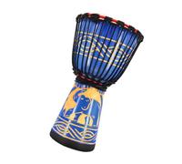 Bongo Drums Adult, African Inspired Hand Drum, 15,75 pollici, Blue Multicolored Musical Instrument, Wooden Leather Design, Artistic Music Decor for Stage Performances, Attivities