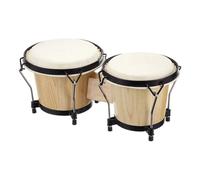 Bongo in legno | Tamburo a mano professionale in legno da 45 cm, bongo per bambini, adulti e principianti, portatile, compatto, versatile, ideale per strumenti a percussione educativi