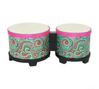 Bongo musicale illuminista per principianti e gruppi di percussioni, con vibrazione stabile e suono luminoso (texture blu)