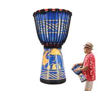 Bongo per, tamburi africani per - Tamburo a mano multicolore di ispirazione africana da 8 pollici - Strumenti a percussione, decorazione musicale artistica per lezioni di musica,